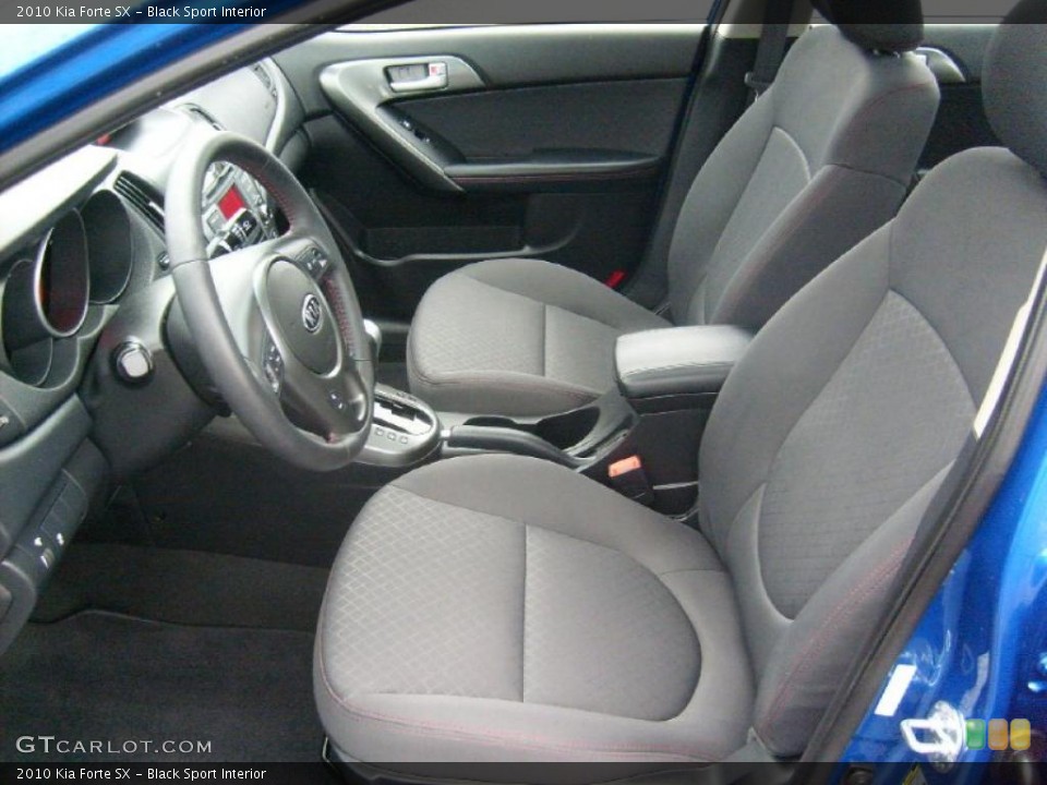 Black Sport Interior Photo for the 2010 Kia Forte SX #39357424