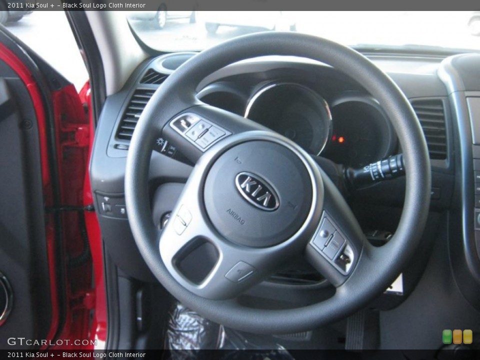 Black Soul Logo Cloth Interior Dashboard for the 2011 Kia Soul + #39358036