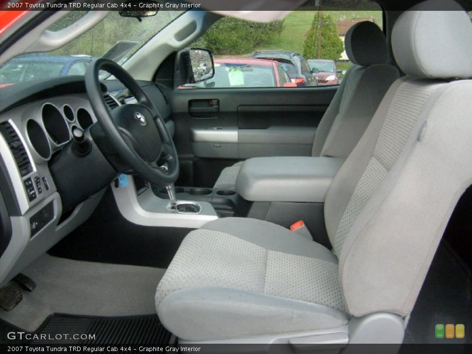 Graphite Gray Interior Photo for the 2007 Toyota Tundra TRD Regular Cab 4x4 #39358180