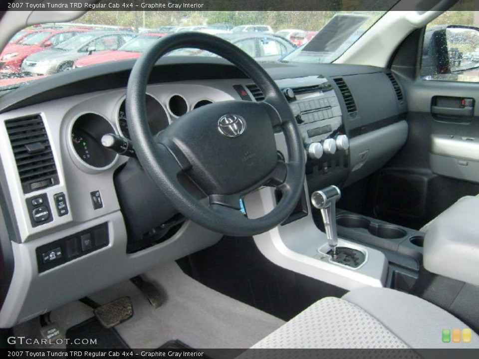 Graphite Gray Interior Prime Interior for the 2007 Toyota Tundra TRD Regular Cab 4x4 #39358192