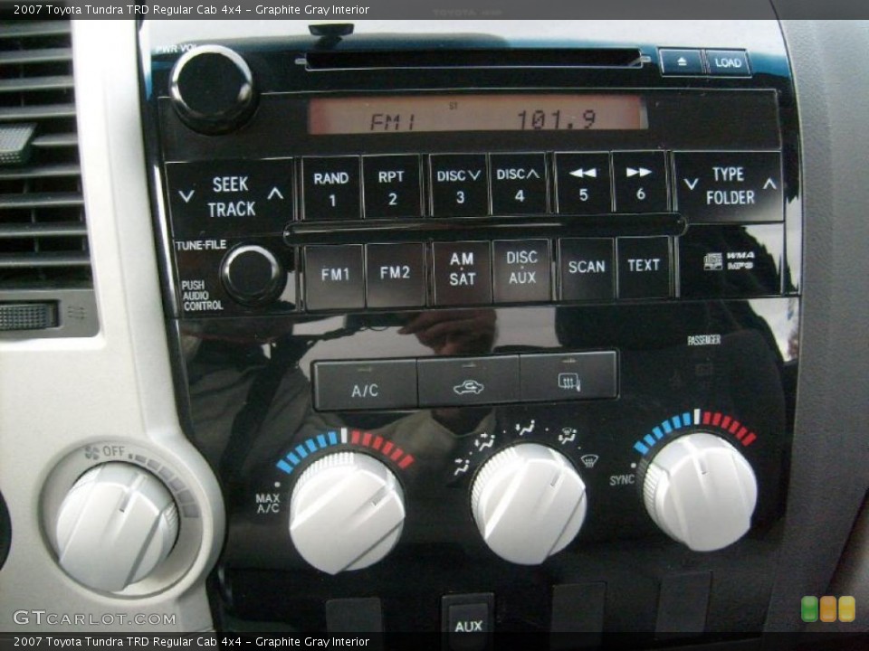 Graphite Gray Interior Controls for the 2007 Toyota Tundra TRD Regular Cab 4x4 #39358236