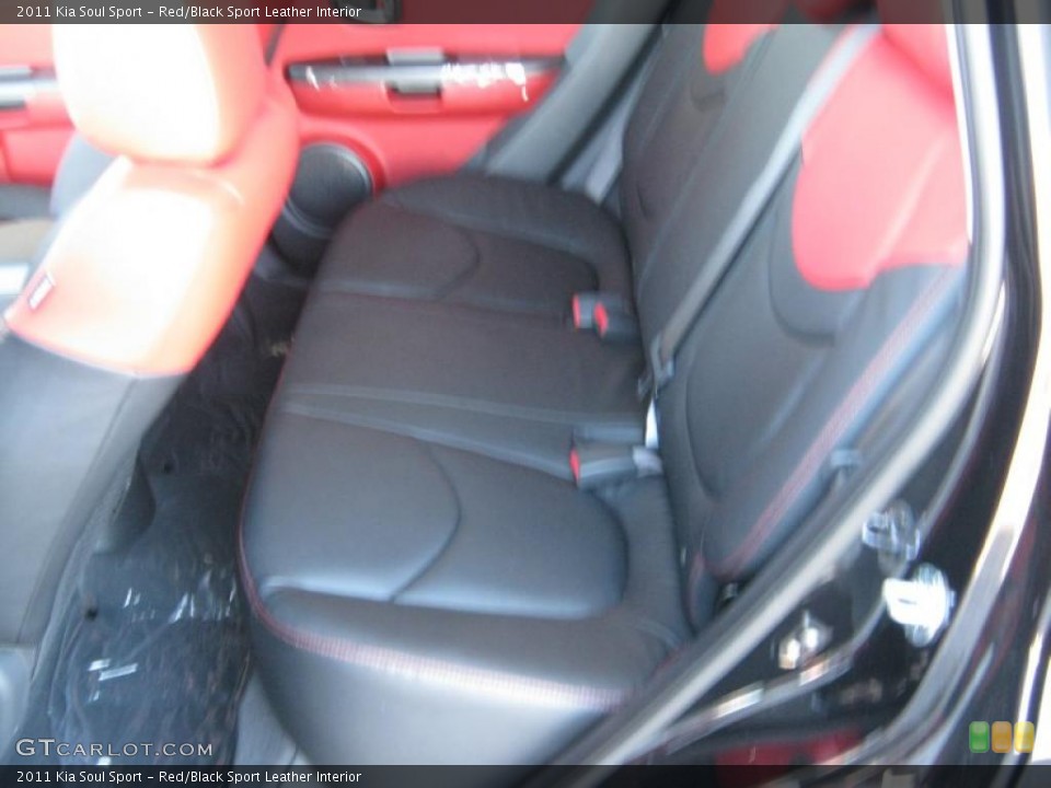 Red/Black Sport Leather Interior Photo for the 2011 Kia Soul Sport #39358552