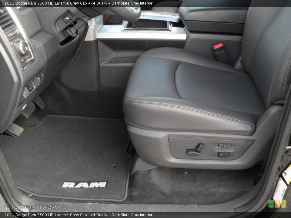 Dark Slate Gray Interior Photo for the 2011 Dodge Ram 3500 HD Laramie Crew Cab 4x4 Dually #39358828