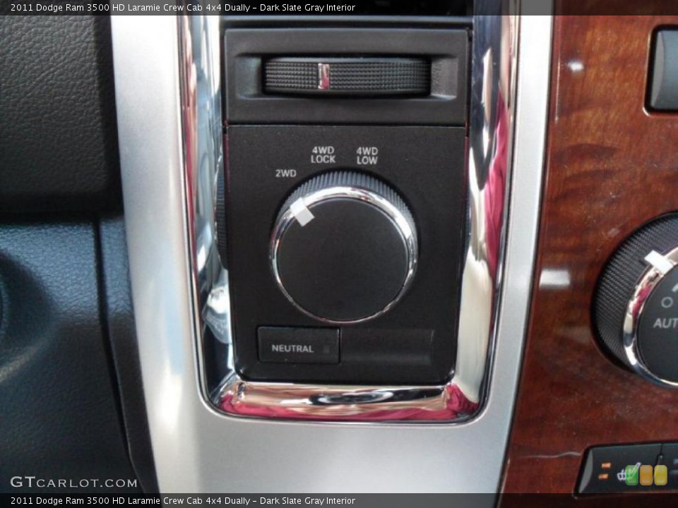 Dark Slate Gray Interior Controls for the 2011 Dodge Ram 3500 HD Laramie Crew Cab 4x4 Dually #39358912