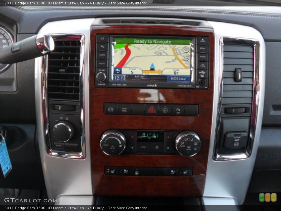 Dark Slate Gray Interior Navigation for the 2011 Dodge Ram 3500 HD Laramie Crew Cab 4x4 Dually #39358928