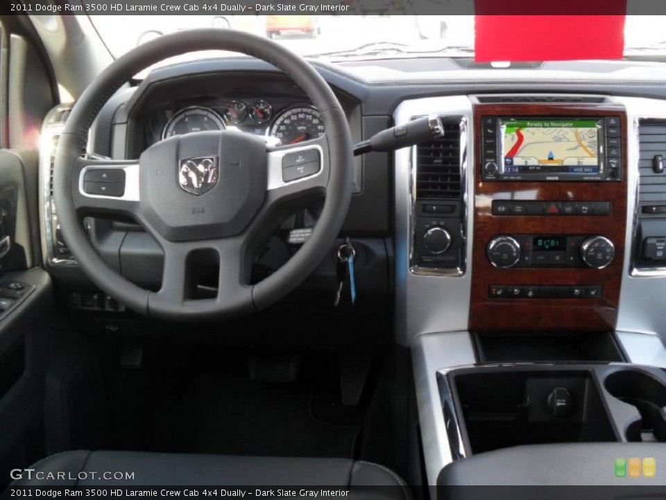 Dark Slate Gray Interior Dashboard for the 2011 Dodge Ram 3500 HD Laramie Crew Cab 4x4 Dually #39359012