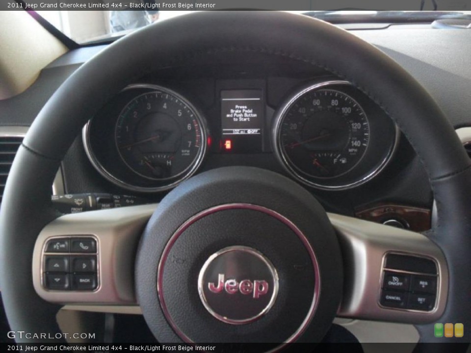 Black/Light Frost Beige Interior Controls for the 2011 Jeep Grand Cherokee Limited 4x4 #39360348