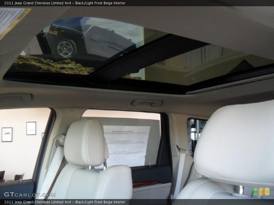 Black/Light Frost Beige Interior Sunroof for the 2011 Jeep Grand Cherokee Limited 4x4 #39360412