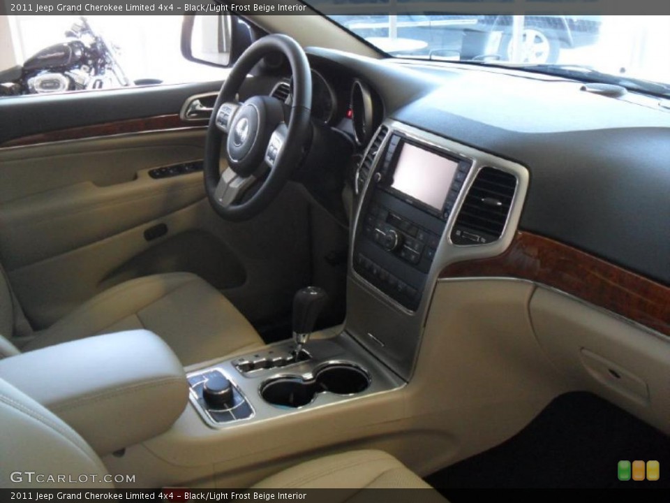 Black/Light Frost Beige Interior Dashboard for the 2011 Jeep Grand Cherokee Limited 4x4 #39360548