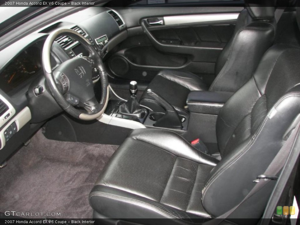 Black Interior Prime Interior for the 2007 Honda Accord EX V6 Coupe #39362004