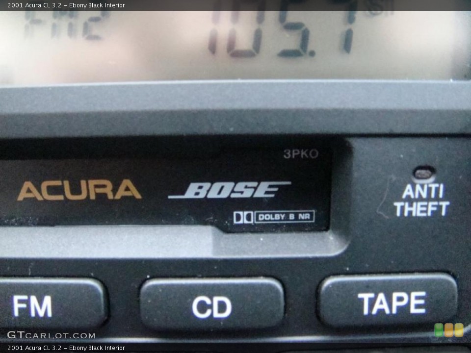 Ebony Black Interior Controls for the 2001 Acura CL 3.2 #39362092