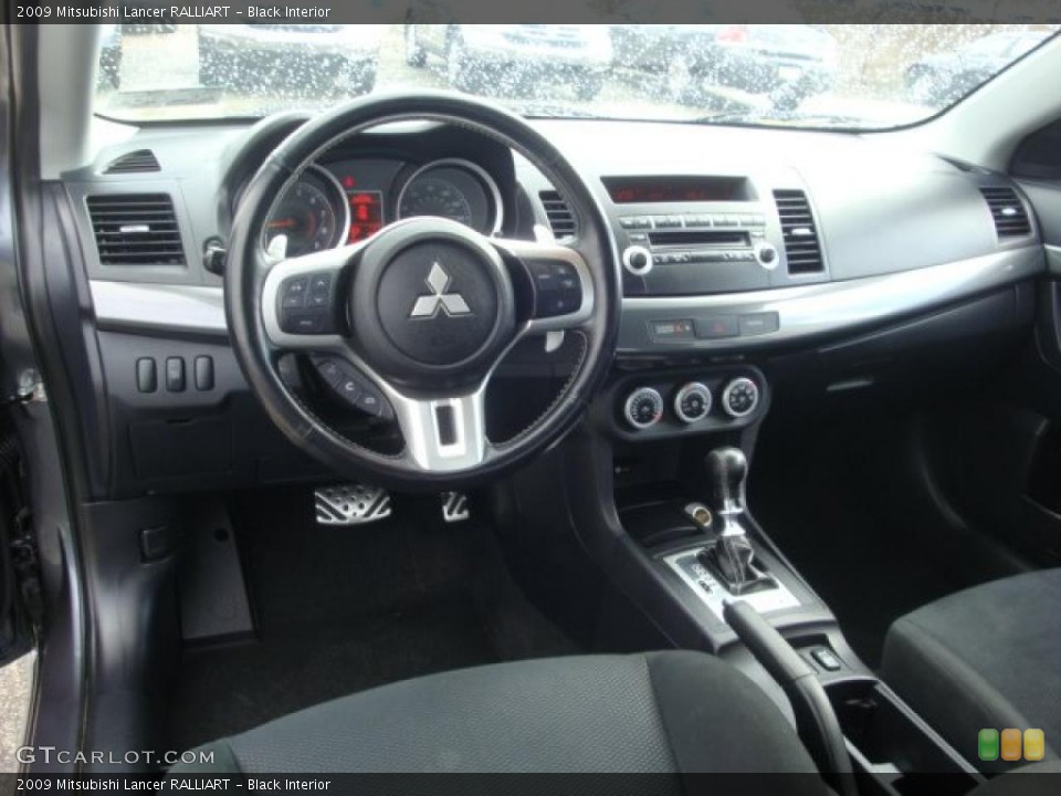 Black Interior Prime Interior for the 2009 Mitsubishi Lancer RALLIART #39362336