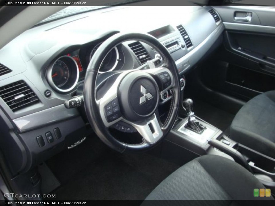 Black Interior Photo for the 2009 Mitsubishi Lancer RALLIART #39362364