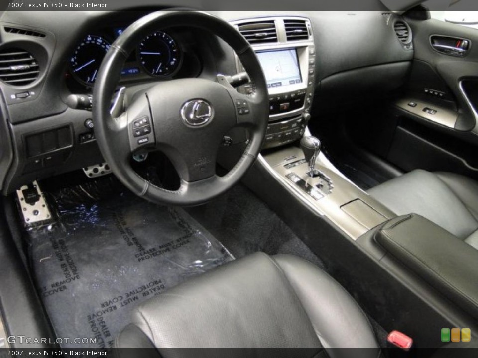 Black Interior Prime Interior for the 2007 Lexus IS 350 #39367328