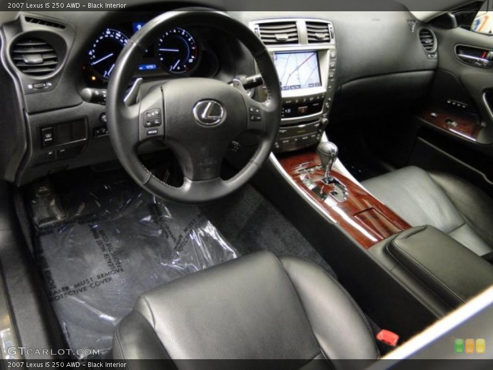 Black Interior Prime Interior for the 2007 Lexus IS 250 AWD #39367782