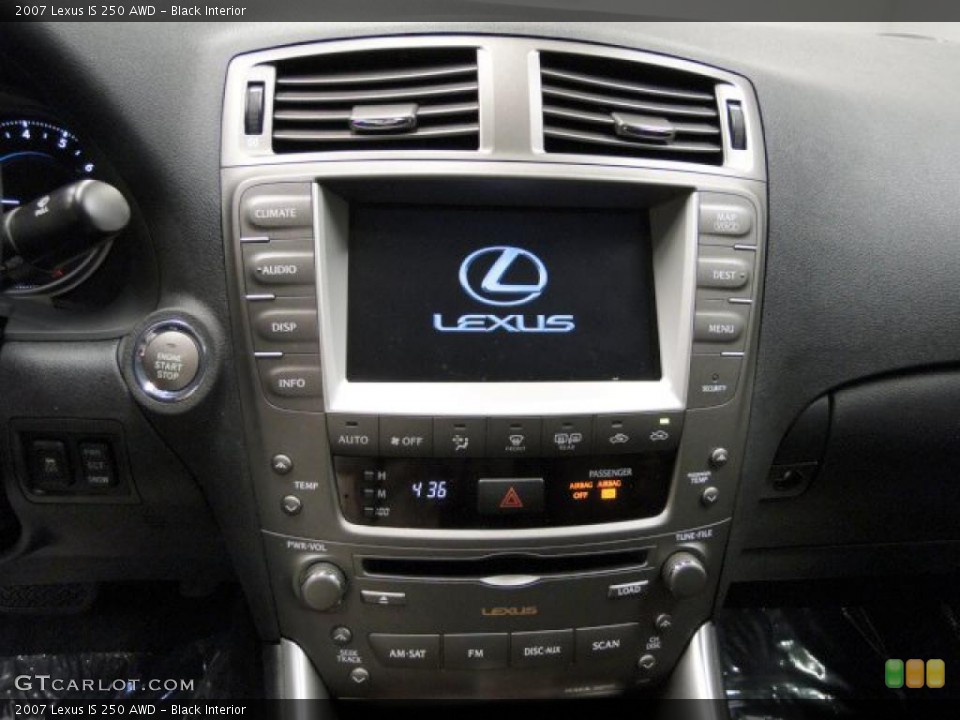 Black Interior Controls for the 2007 Lexus IS 250 AWD #39367818