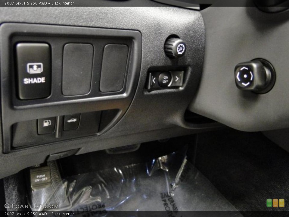 Black Interior Controls for the 2007 Lexus IS 250 AWD #39367895