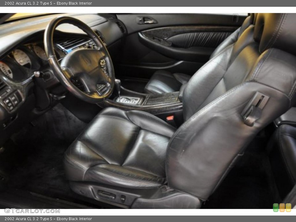 Ebony Black Interior Photo for the 2002 Acura CL 3.2 Type S #39369788