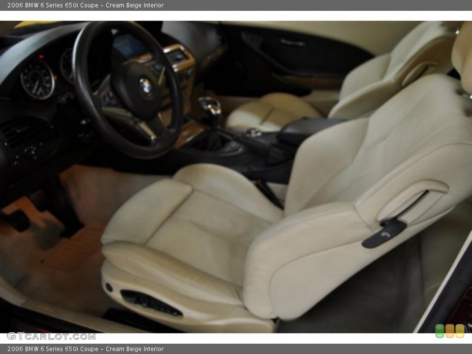 Cream Beige Interior Photo for the 2006 BMW 6 Series 650i Coupe #39370884