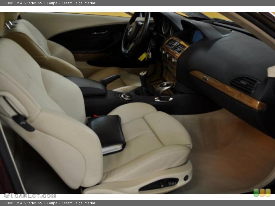 Cream Beige Interior Photo for the 2006 BMW 6 Series 650i Coupe #39370929
