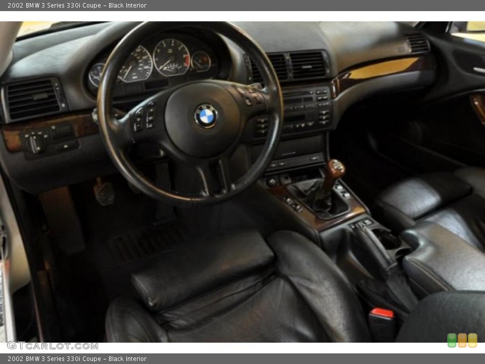 Black Interior Prime Interior for the 2002 BMW 3 Series 330i Coupe #39371033
