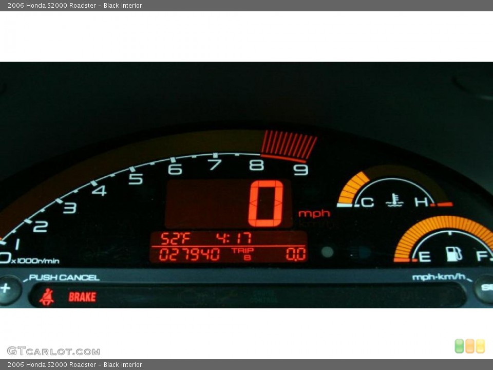 Black Interior Gauges for the 2006 Honda S2000 Roadster #39372354