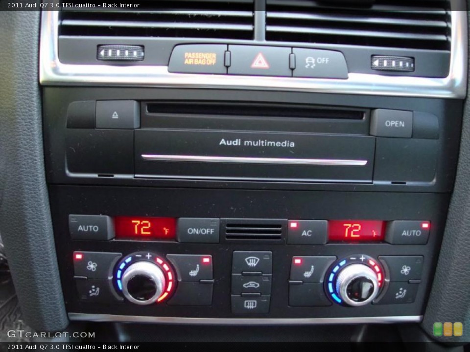 Black Interior Controls for the 2011 Audi Q7 3.0 TFSI quattro #39373278