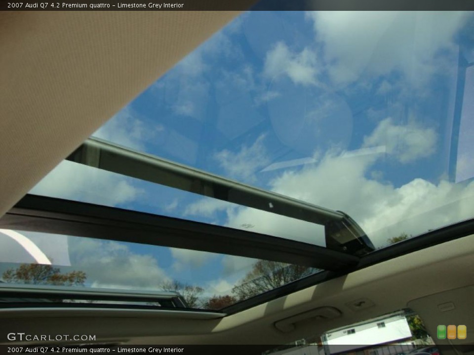 Limestone Grey Interior Sunroof for the 2007 Audi Q7 4.2 Premium quattro #39373766