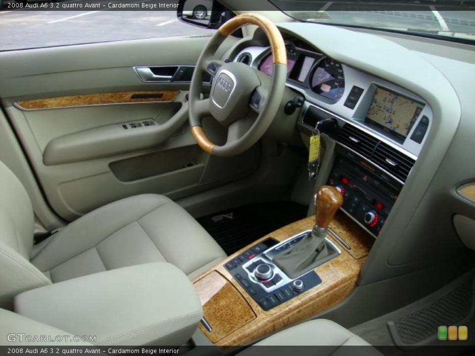 Cardamom Beige Interior Dashboard for the 2008 Audi A6 3.2 quattro Avant #39374314