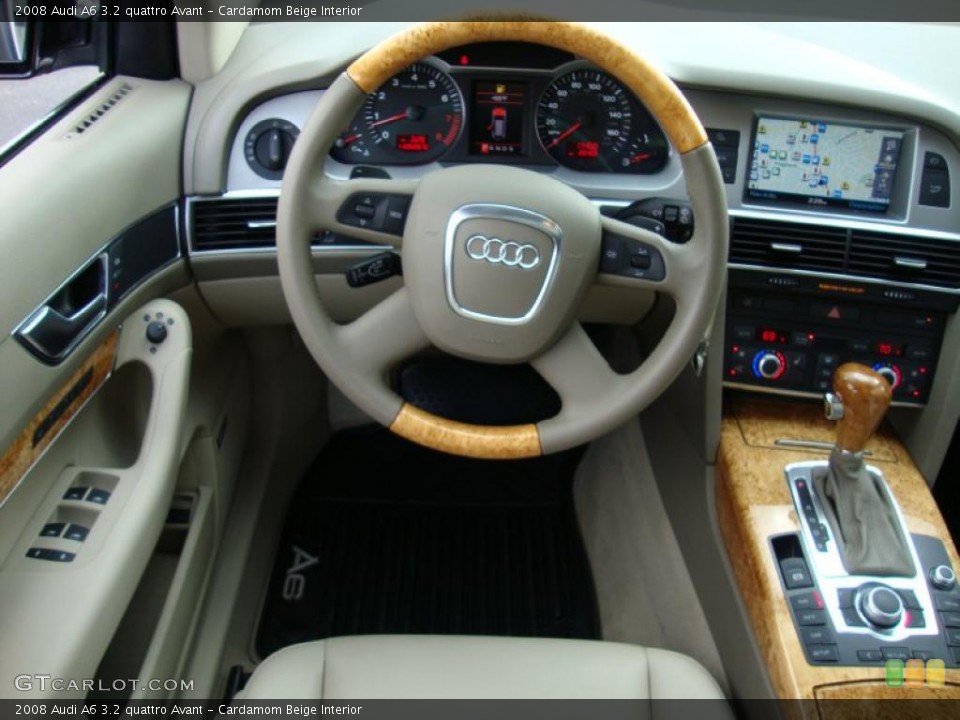 Cardamom Beige Interior Dashboard for the 2008 Audi A6 3.2 quattro Avant #39374434