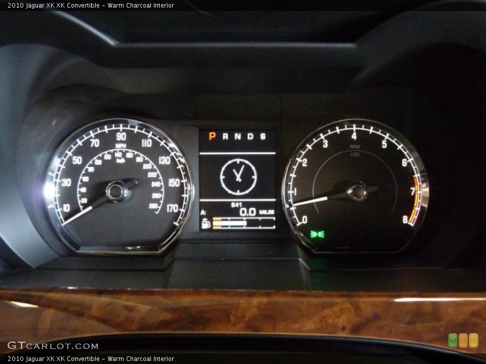 Warm Charcoal Interior Gauges for the 2010 Jaguar XK XK Convertible #39375318