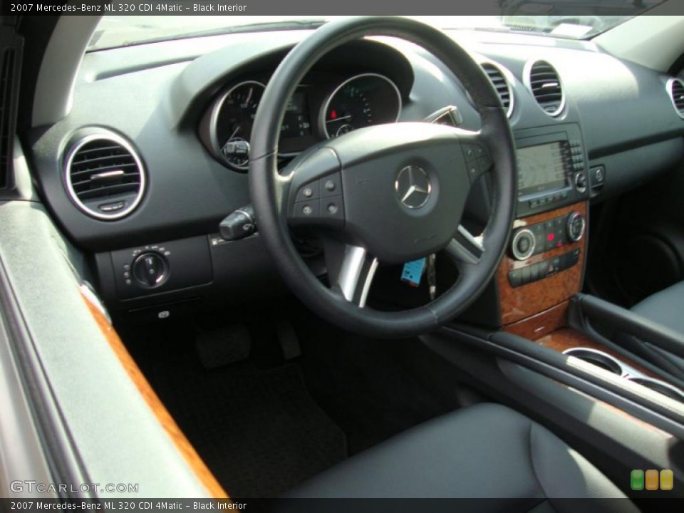 Black Interior Steering Wheel for the 2007 Mercedes-Benz ML 320 CDI 4Matic #39375402