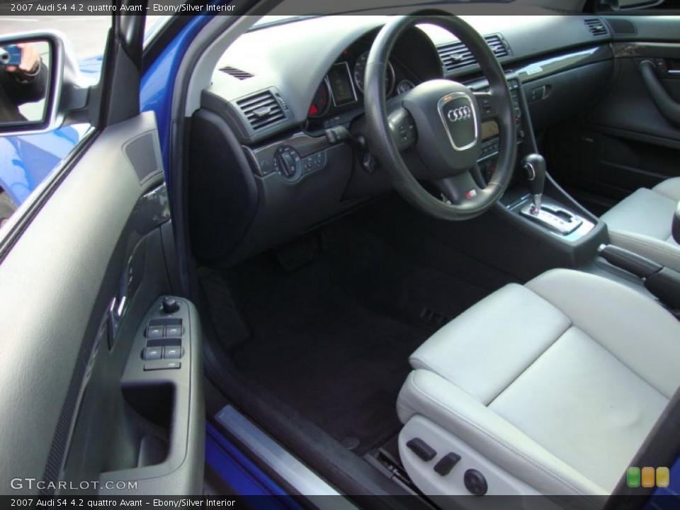 Ebony/Silver Interior Prime Interior for the 2007 Audi S4 4.2 quattro Avant #39376070