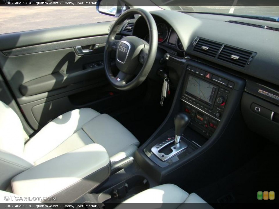 Ebony/Silver Interior Dashboard for the 2007 Audi S4 4.2 quattro Avant #39376158