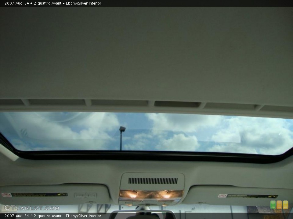 Ebony/Silver Interior Sunroof for the 2007 Audi S4 4.2 quattro Avant #39376226