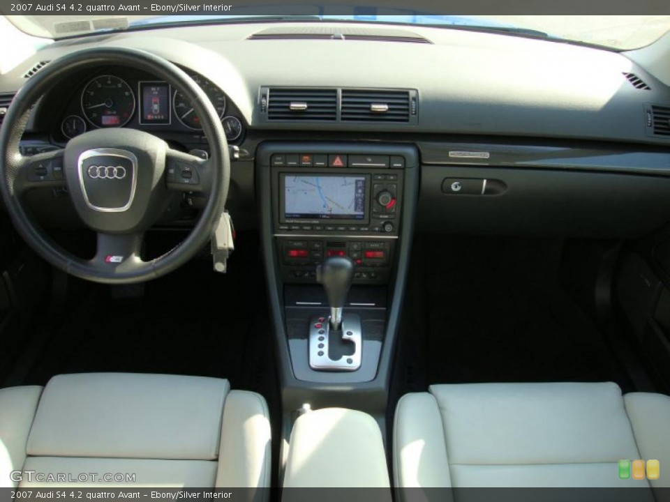 Ebony/Silver 2007 Audi S4 Interiors