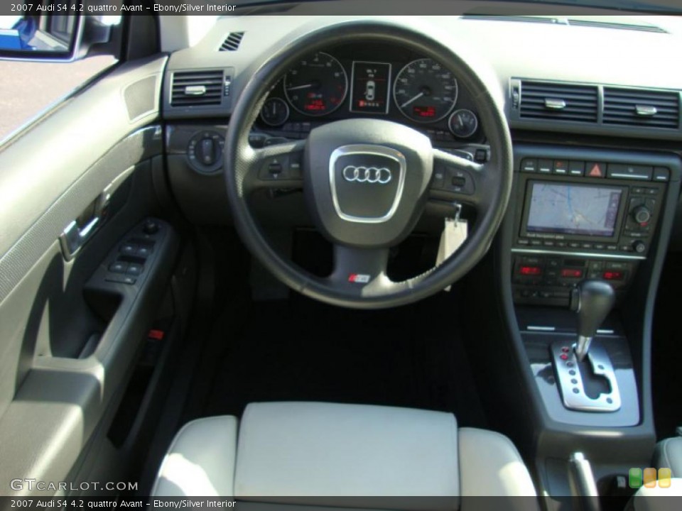 Ebony/Silver Interior Dashboard for the 2007 Audi S4 4.2 quattro Avant #39376258