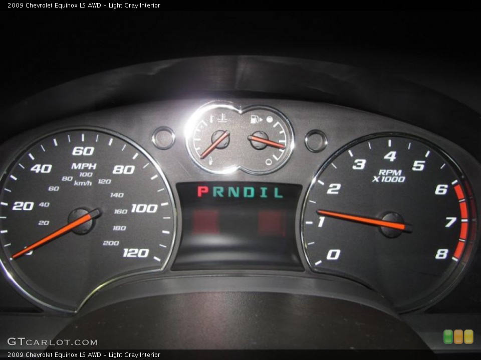 Light Gray Interior Gauges for the 2009 Chevrolet Equinox LS AWD #39376386