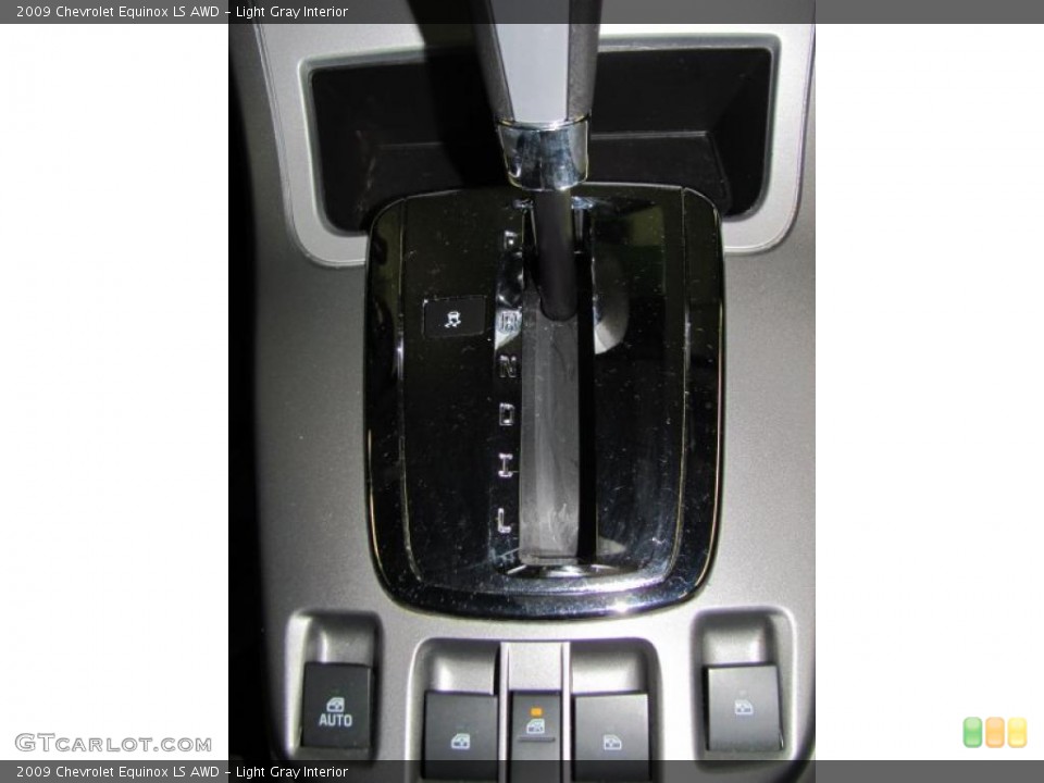 Light Gray Interior Controls for the 2009 Chevrolet Equinox LS AWD #39376414