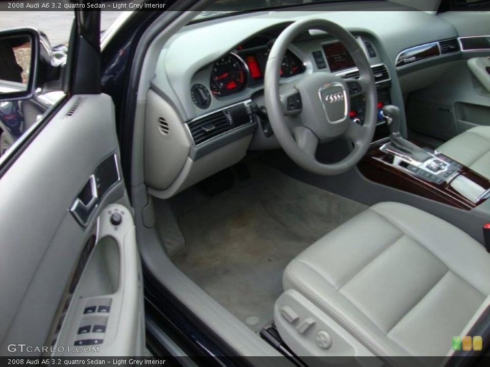 Light Grey 2008 Audi A6 Interiors