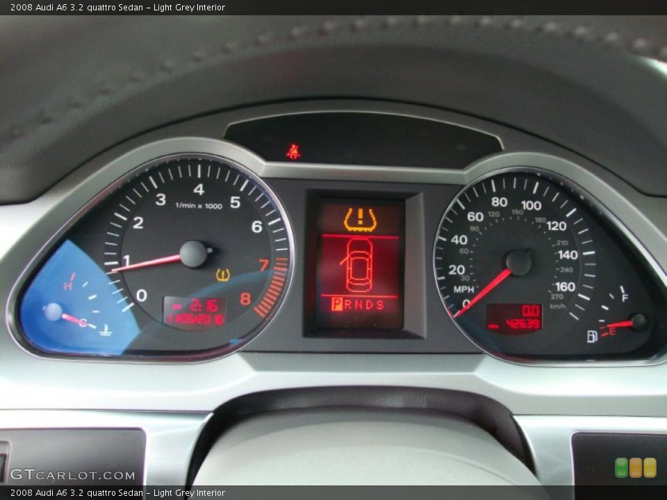 Light Grey Interior Gauges for the 2008 Audi A6 3.2 quattro Sedan #39377026