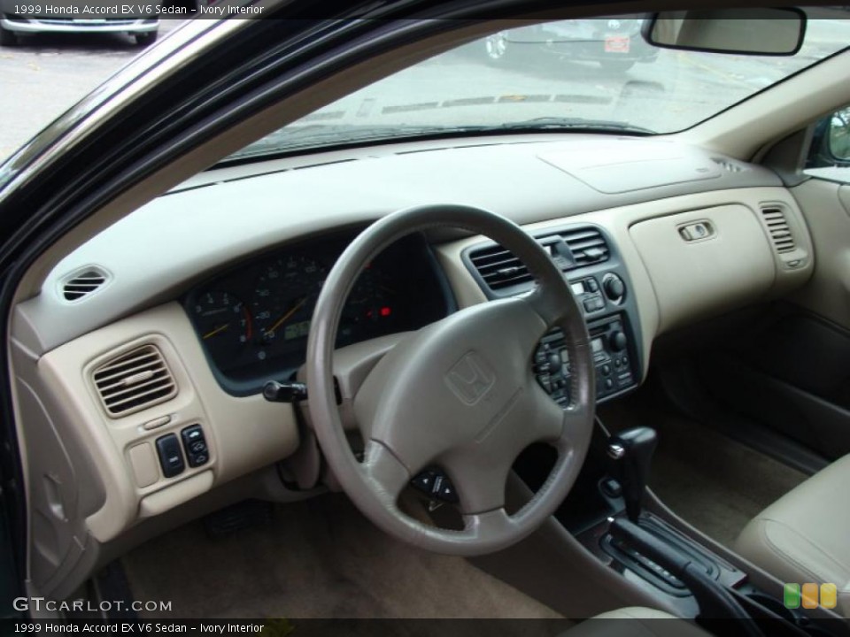 Ivory Interior Photo for the 1999 Honda Accord EX V6 Sedan #39377958