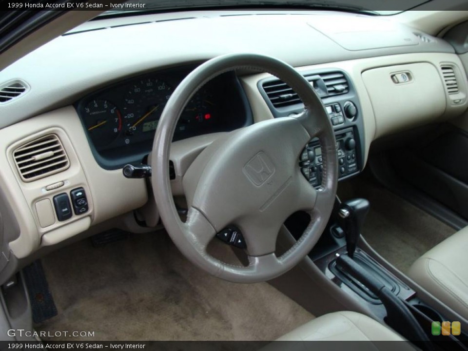 Ivory Interior Photo for the 1999 Honda Accord EX V6 Sedan #39377962