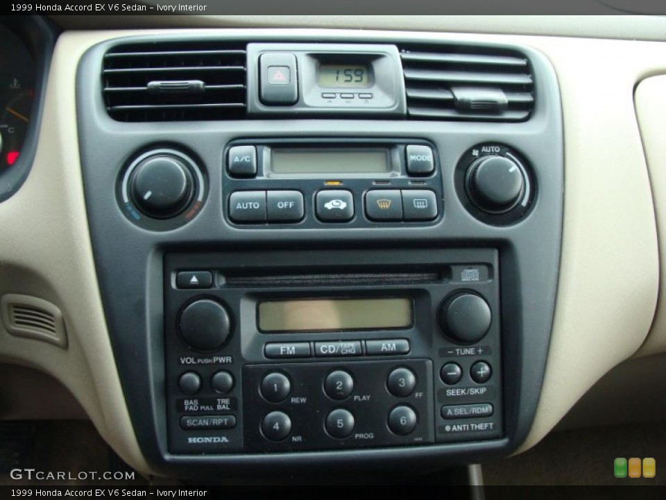 Ivory Interior Controls for the 1999 Honda Accord EX V6 Sedan #39377974