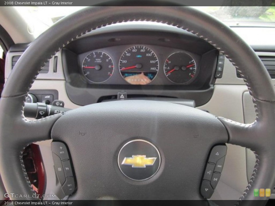 Gray Interior Steering Wheel for the 2008 Chevrolet Impala LT #39381573