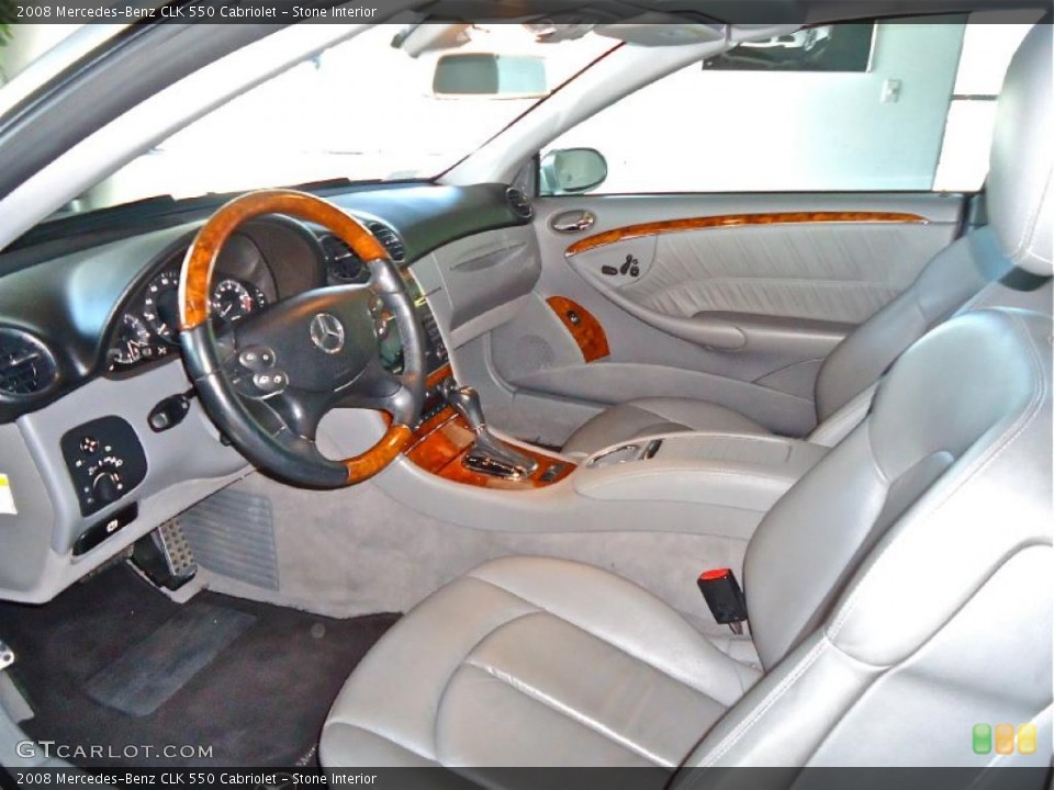 Stone Interior Photo for the 2008 Mercedes-Benz CLK 550 Cabriolet #39381825