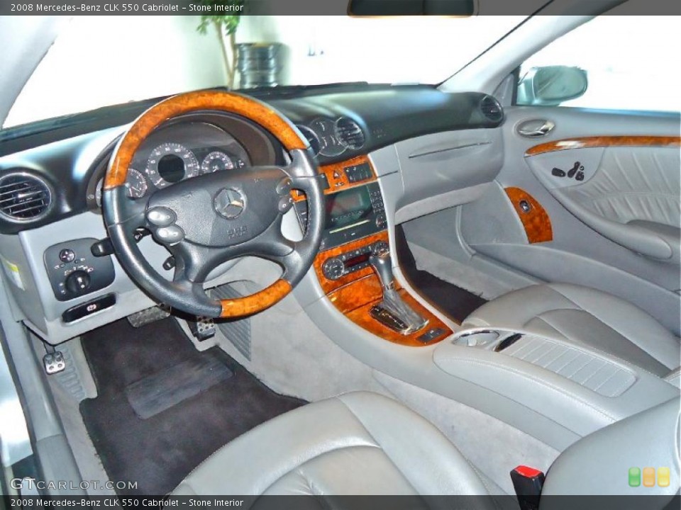 Stone Interior Dashboard for the 2008 Mercedes-Benz CLK 550 Cabriolet #39381837