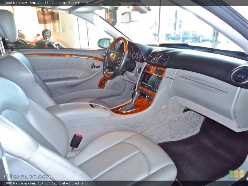 Stone Interior Photo for the 2008 Mercedes-Benz CLK 550 Cabriolet #39381865