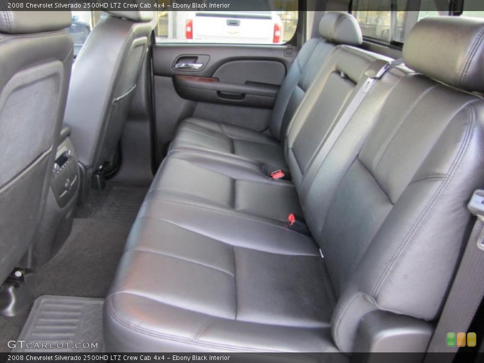 Ebony Black Interior Photo for the 2008 Chevrolet Silverado 2500HD LTZ Crew Cab 4x4 #39382085