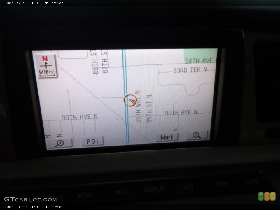 Ecru Interior Navigation for the 2004 Lexus SC 430 #39382601